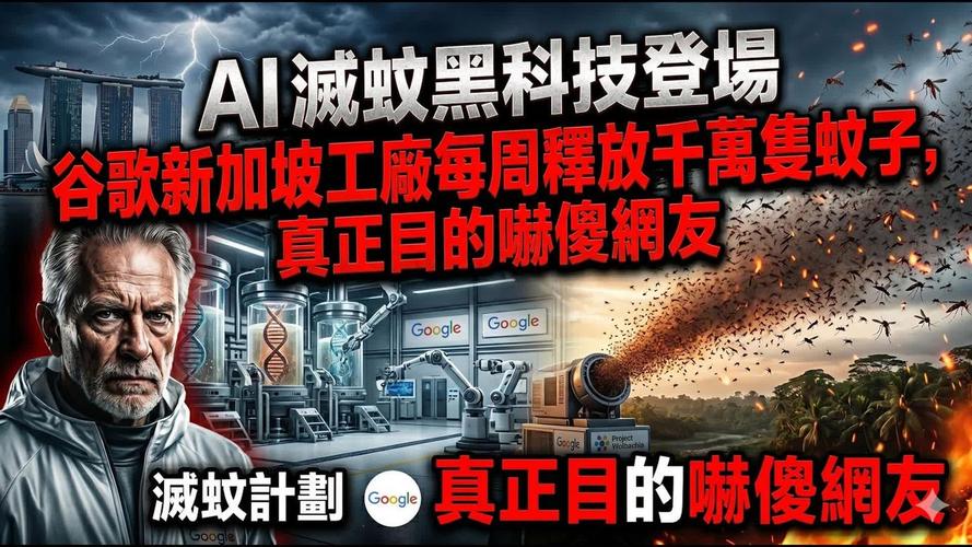 滅蚊黑科技震撼登場 谷歌新加坡工廠每周釋放千萬只蚊子，真正目的細思極恐與其背后的驅蚊器材制造革命